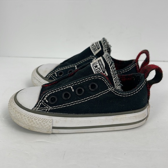 Converse Chuck Taylor Black Low Top Sneakers Infant Size 5 - Picture 6 of 9
